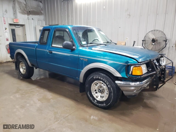 1994 Ford Ranger Splash with VIN 1FTCR15XXRPA48799, listed as a Copart auction lot 86520054 with 21,680 mi miles and Salvage Title. Bid and sale history available at carsss.com. Image 4.