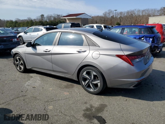 2021 Hyundai Elantra SEL with VIN KMHLN4AG6MU180046, listed as a Copart auction lot 48124345 with 102,043 mi miles and Salvage Title. Bid and sale history available at carsss.com. Image 2.