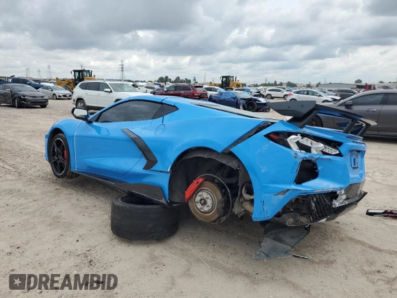 2021 Chevrolet Corvette 1LT with VIN 1G1YA2D42M5114172, listed as a Copart auction lot 70053944 with 0 mi miles and Salvage Title. Bid and sale history available at carsss.com. Image 2.