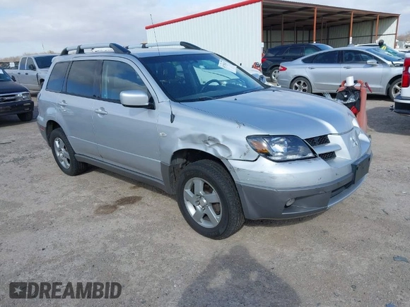 2003 Mitsubishi Outlander XLS with VIN JA4LZ41G03U104498, listed as a IAAI auction lot 41725675 with 189,509 mi miles. Bid and sale history available at carsss.com. Image 1.