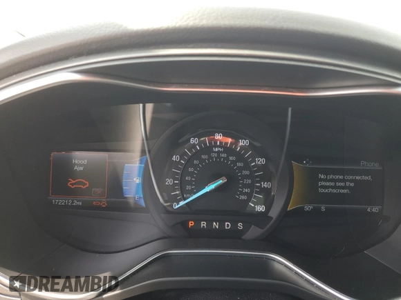 2016 Ford Fusion Titanium with VIN 3FA6P0K91GR226520, listed as a Copart auction lot 55957275 with 172,212 mi miles and Salvage Title. Bid and sale history available at DreamBid. Image 9.