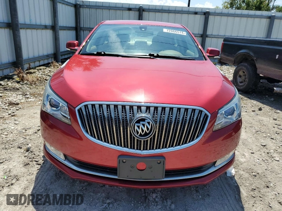 2014 Buick LaCrosse Leather with VIN 1G4GB5GR9EF222918, listed as a Copart auction lot 72066514 with 58,757 mi miles and Salvage Title. Bid and sale history available at carsss.com. Image 5.