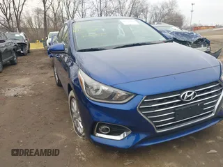 2021 Hyundai Accent SE with VIN 3KPC24A64ME150191, listed as a IAAI auction lot 41563616 with 76,702 mi miles. Bid and sale history available at carsss.com. Image 1.
