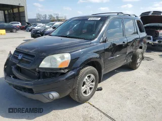 2005 Honda Pilot EX-L z VIN 5FNYF18635B001295, wystawiony jako Copart lot #52434555 z przebiegiem 318 797 mil mil oraz Szkody całkowita. Historia ofert i sprzedaży dostępna na DreamBid. Obrazek 1.