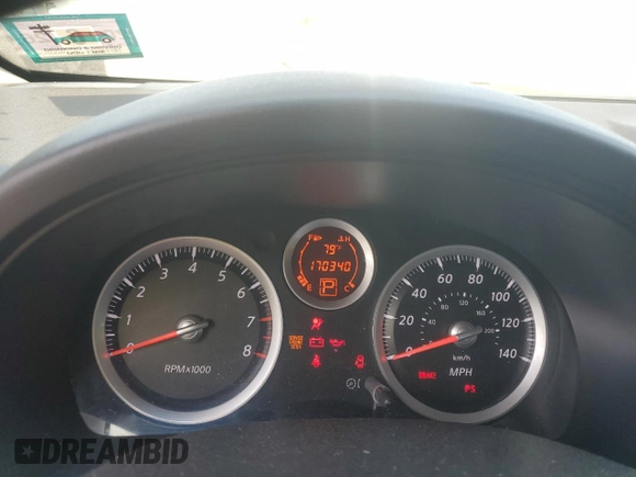 2010 Nissan Sentra SL with VIN 3N1AB6AP9AL697768, listed as a Copart auction lot 55333575 with 170,340 mi miles and Salvage title. Bid and sale history available at DreamBid. Image 9.