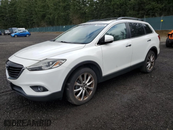 2014 Mazda CX-9 Grand Touring with VIN JM3TB3DV0E0437557, listed as a Copart auction lot 46899435 with 98,525 mi miles and Clean Title. Bid and sale history available at DreamBid. Image 1.