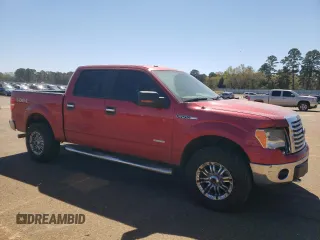 2012 Ford F-150 XL with VIN 1FTFW1ET0CFA28822, listed as a Copart auction lot 49994985 with 197,693 mi miles and Salvage Title. Bid and sale history available at carsss.com. Image 4.