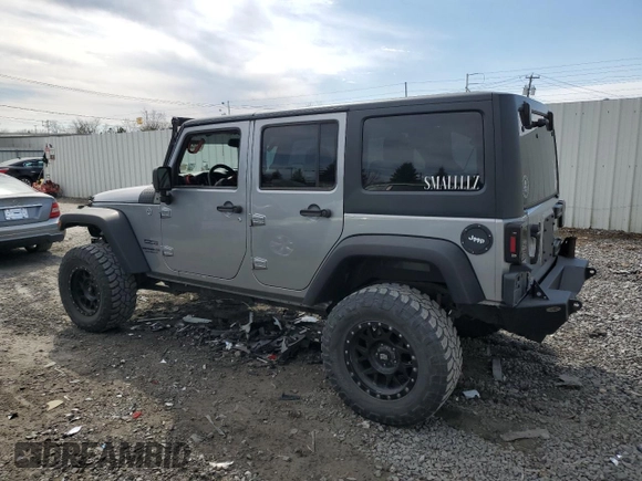 2014 Jeep Wrangler Unlimited Sport with VIN 1C4BJWDG3EL108151, listed as a Copart auction lot 49862315 with 104,417 mi miles and Salvage Title. Bid and sale history available at carsss.com. Image 2.