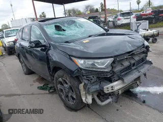 2019 Honda CR-V EX-L with VIN 5J6RW1H86KA005197, listed as a IAAI auction lot 41802369 with 100,807 mi miles. Bid and sale history available at carsss.com. Image 1.