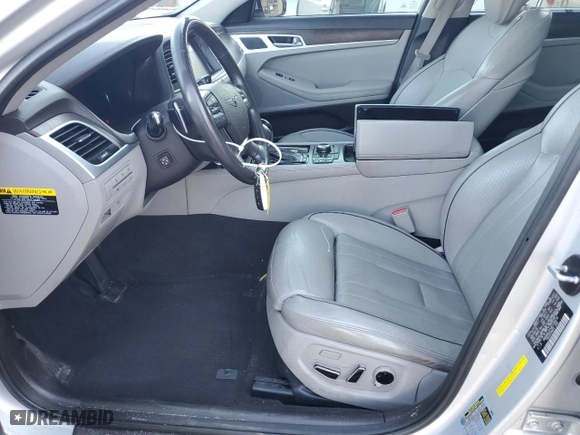 2017 Genesis G80 3.8L with VIN KMHGN4JE5HU199418, listed as a Copart auction lot 88864925 with 126,904 mi miles and Salvage Title. Bid and sale history available at carsss.com. Image 7.