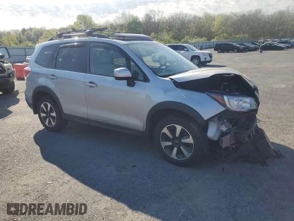 2018 Subaru Forester Premium with VIN JF2SJAGC5JH576148, listed as a Copart auction lot 55021285 with 55,714 mi miles and Salvage Title. Bid and sale history available at DreamBid. Image 4.