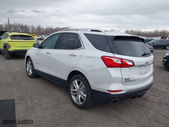 2018 Chevrolet Equinox Premier with VIN 2GNAXWEX6J6140692, listed as a IAAI auction lot 41729043 with 100,806 mi miles. Bid and sale history available at carsss.com. Image 3.