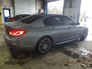 2018 BMW 5 Series 540i xDrive with VIN WBAJE7C59JWD52143, listed as a Copart auction lot 83438484 with 103,401 mi miles and Salvage title. Bid and sale history available at DreamBid. Image 3.