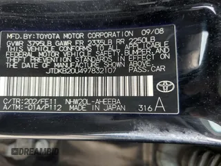 2009 Toyota Prius with VIN JTDKB20U497832107, listed as a Copart auction lot 49271295 with 276,433 mi miles and Salvage Title. Bid and sale history available at carsss.com. Image 13.
