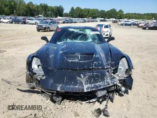 2019 Chevrolet Corvette Z06 2LZ with VIN 1G1YS2D67K5605381, listed as a Copart auction lot 74123374 with 19,094 mi miles and Salvage Title. Bid and sale history available at carsss.com. Image 5.