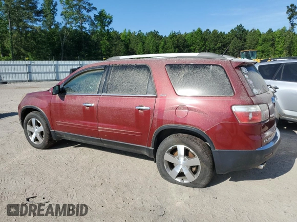 2011 GMC Acadia SLT1 with VIN 1GKKRRED7BJ135444, listed as a Copart auction lot 55080705 with 191,784 mi miles and Clean Title. Bid and sale history available at carsss.com. Image 2.