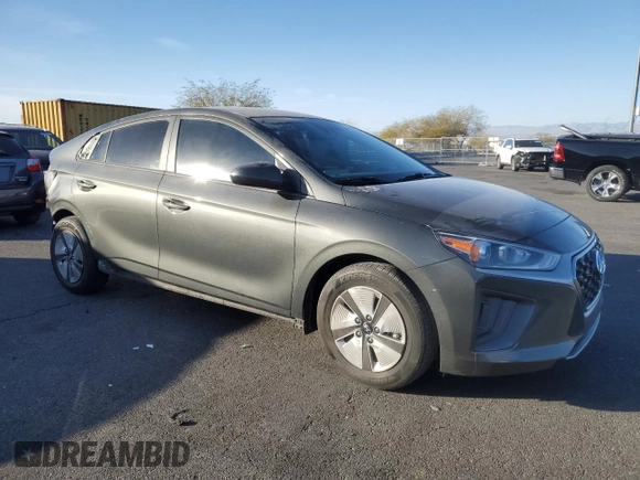 2022 Hyundai Ioniq Blue with VIN KMHC65LC2NU281311, listed as a Copart auction lot 44138945 with 58,466 mi miles and Salvage title. Bid and sale history available at DreamBid. Image 4.