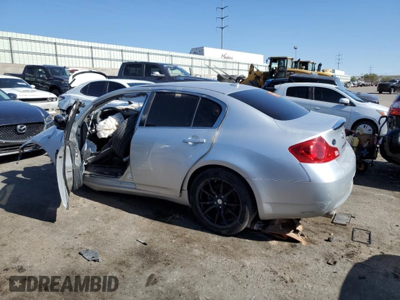 2007 Infiniti G35 Journey with VIN JNKBV61E87M724785, listed as a Copart auction lot 57032044 with Not Provided miles and Non Repairable. Bid and sale history available at DreamBid. Image 2.