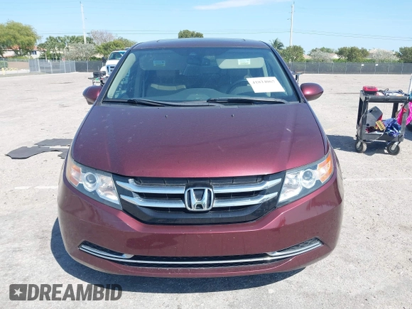 2016 Honda Odyssey EX-L with VIN 5FNRL5H66GB103391, listed as a IAAI auction lot 41824067 with 68,672 mi miles and . Bid and sale history available at DreamBid. Image 12.