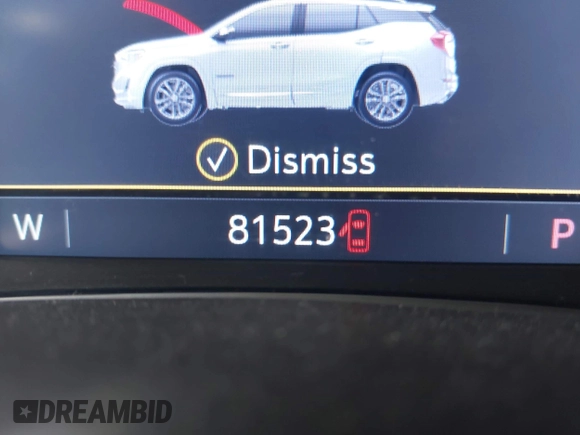 2019 GMC Terrain SLT with VIN 3GKALVEX4KL196162, listed as a IAAI auction lot 42068583 with 81,523 mi miles. Bid and sale history available at carsss.com. Image 16.