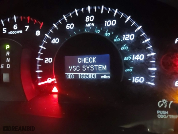 2008 Toyota Camry LE with VIN 4T1BK46K88U059056, listed as a IAAI auction lot 41967507 with 166,383 mi miles. Bid and sale history available at carsss.com. Image 7.