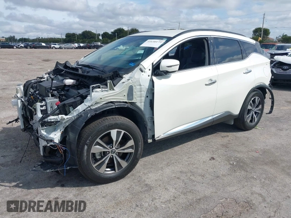 2023 Nissan Murano SV with VIN 5N1AZ2BJ7PC111015, listed as a IAAI auction lot 41630173 with 22,267 mi miles. Bid and sale history available at carsss.com. Image 2.