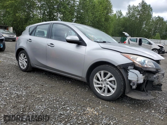 2012 Mazda 3 i Touring with VIN JM1BL1L80C1606906, listed as a Copart auction lot 56876405 with 112,838 mi miles and Salvage Title. Bid and sale history available at DreamBid. Image 4.