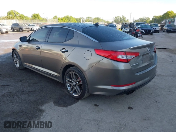 2013 Kia Optima SX with VIN 5XXGR4A6XDG151415, listed as a IAAI auction lot 41881054 with 253,877 mi miles. Bid and sale history available at carsss.com. Image 3.