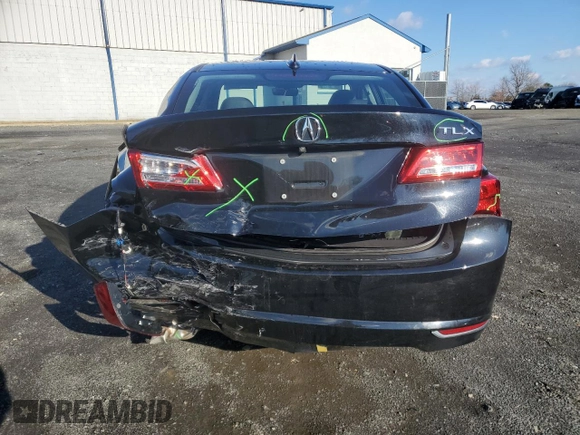 2020 Acura TLX with VIN 19UUB1F35LA017007, listed as a Copart auction lot 84523444 with 55,532 mi miles and Salvage title. Bid and sale history available at DreamBid. Image 6.