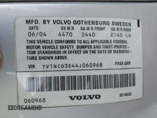 2004 Volvo C70 с VIN YV1NC63D44J060968, выставлен на аукционе IAAI как лот 42166599 с пробегом 96 830 миль миль и . История ставок и продаж доступна на DreamBid. Изображение 9.