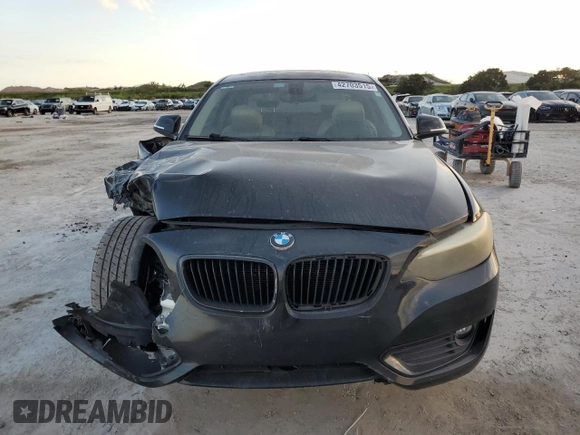 2014 BMW 2 Series 228i with VIN WBA1F5C54EVV99497, listed as a Copart auction lot 42703515 with 135,719 mi miles and Salvage Title. Bid and sale history available at DreamBid. Image 5.