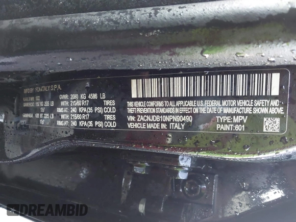 2022 Jeep Renegade Latitude с VIN ZACNJDB10NPN90490, выставлен на аукционе IAAI как лот 41718546 с пробегом 53 515 миль миль и . История ставок и продаж доступна на DreamBid. Изображение 9.