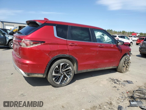 2022 Mitsubishi Outlander SE with VIN JA4J4UA87NZ030985, listed as a Copart auction lot 53522645 with Not provided miles and Salvage title. Bid and sale history available at DreamBid. Image 3.