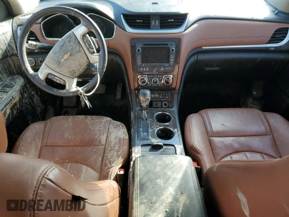 2015 Chevrolet Traverse LTZ with VIN 1GNKVJKD0FJ138972, listed as a Copart auction lot 47435975 with 96,169 mi miles and Salvage Title. Bid and sale history available at DreamBid. Image 8.