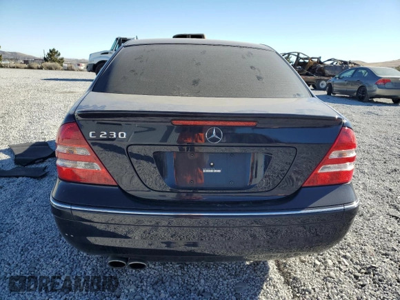 2007 Mercedes-Benz C 230 Sport with VIN WDBRF52H57F920704, listed as a Copart auction lot 41866955 with 93,551 mi miles and Salvage title. Bid and sale history available at DreamBid. Image 6.