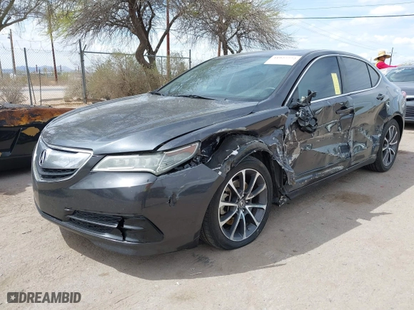2015 Acura TLX V6 Tech with VIN 19UUB2F51FA010423, listed as a IAAI auction lot 41927772 with 139,966 mi miles. Bid and sale history available at carsss.com. Image 17.