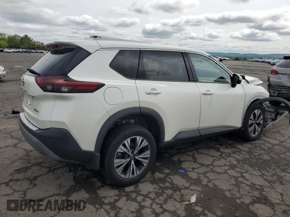 2021 Nissan Rogue SV z VIN 5N1AT3BBXMC836653, wystawiony jako Copart lot #57087435 z przebiegiem 98 514 mil mil oraz Szkoda całkowita • Salvage title. Historia ofert i sprzedaży dostępna na DreamBid. Obrazek 3.