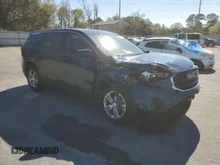 2020 GMC Terrain SLE z VIN 3GKALTEV2LL196083, wystawiony jako Copart lot #49717925 z przebiegiem 64 773 mil mil oraz Szkody całkowita. Historia ofert i sprzedaży dostępna na DreamBid. Obrazek 4.
