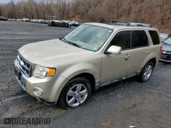 2011 Ford Escape Limited with VIN 1FMCU9E7XBKC01497, listed as a Copart auction lot 47996085 with 127,770 mi miles and Salvage Title. Bid and sale history available at DreamBid. Image 1.