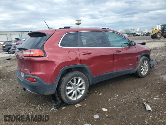 2014 Jeep Cherokee Limited z VIN 1C4PJLDB9EW262483, wystawiony jako Copart lot #54376075 z przebiegiem 151 405 mil mil oraz Szkoda całkowita • Salvage title. Historia ofert i sprzedaży dostępna na DreamBid. Obrazek 3.