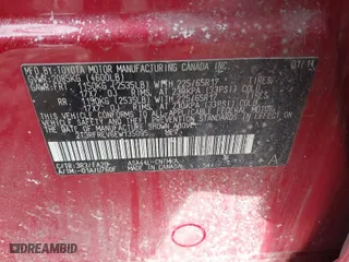 2014 Toyota RAV4 XLE with VIN 2T3RFREV6EW135095, listed as a IAAI auction lot 41706521 with 135,631 mi miles. Bid and sale history available at carsss.com. Image 9.