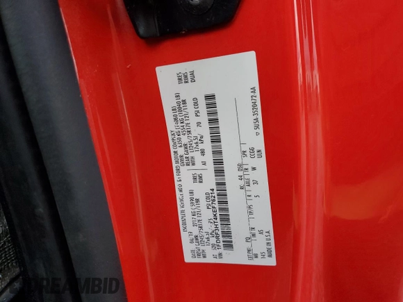 2019 Ford F-350 XL с VIN 1FDRF3HT4KEF76214, выставлен на аукционе Copart как лот 78887524 с пробегом 136 030 миль миль и Списание • Salvage title. История ставок и продаж доступна на DreamBid. Изображение 12.