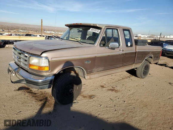 1993 Ford F-150 with VIN 1FTEX14Y1PKA34020, listed as a Copart auction lot 85978374 with 238,895 mi miles and Salvage Title. Bid and sale history available at carsss.com. Image 1.