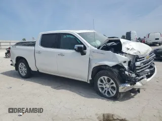 2023 Chevrolet Silverado 1500 LTZ with VIN 1GCUDGE88PZ205293, listed as a Copart auction lot 71095144 with 27,289 mi miles and Salvage Title. Bid and sale history available at carsss.com. Image 4.