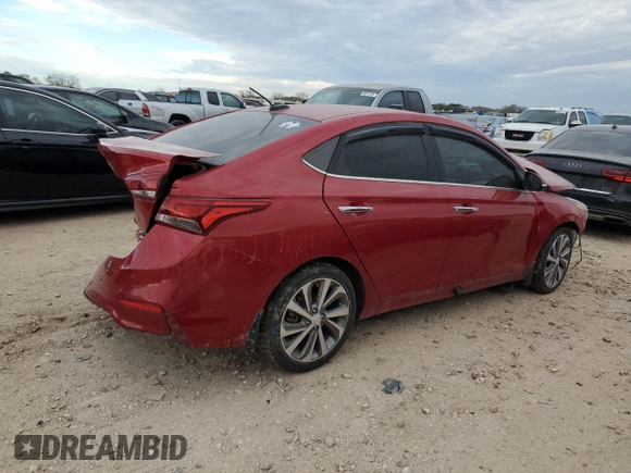 2019 Hyundai Accent Limited with VIN 3KPC34A38KE059604, listed as a Copart auction lot 88105975 with 0 mi miles and Clean Title. Bid and sale history available at carsss.com. Image 3.
