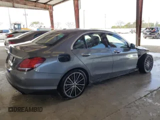 2021 Mercedes-Benz C 300 with VIN W1KWF8DB0MR652336, listed as a Copart auction lot 50936485 with 44,266 mi miles and Salvage Title. Bid and sale history available at carsss.com. Image 3.