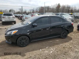 2022 Mitsubishi Mirage ES z VIN ML32FUFJ3NHF08069, wystawiony jako Copart lot #49683985 z przebiegiem 20 125 mil mil oraz Szkoda całkowita • Salvage title. Historia ofert i sprzedaży dostępna na DreamBid. Obrazek 1.