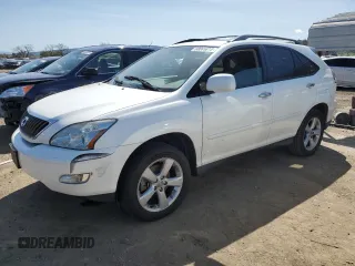 2008 Lexus RX 350 z VIN 2T2GK31U58C047677, wystawiony jako Copart lot #49829055 z przebiegiem 112 174 mil mil oraz Szkoda całkowita • Salvage title. Historia ofert i sprzedaży dostępna na DreamBid. Obrazek 1.