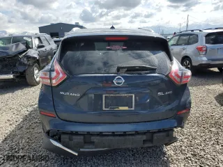2016 Nissan Murano SL with VIN 5N1AZ2MH0GN119701, listed as a Copart auction lot 51696585 with 143,234 mi miles and Salvage Title. Bid and sale history available at carsss.com. Image 6.