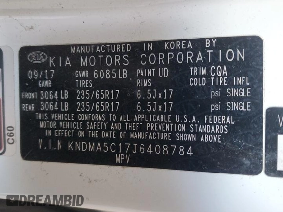 2018 Kia Sedona L with VIN KNDMA5C17J6408784, listed as a Copart auction lot 44455015 with 136,704 mi miles and Non Repairable. Bid and sale history available at carsss.com. Image 13.
